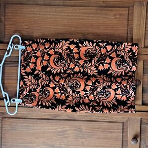 LuLaRoe Cassie Skirt Size XS Orange Floral